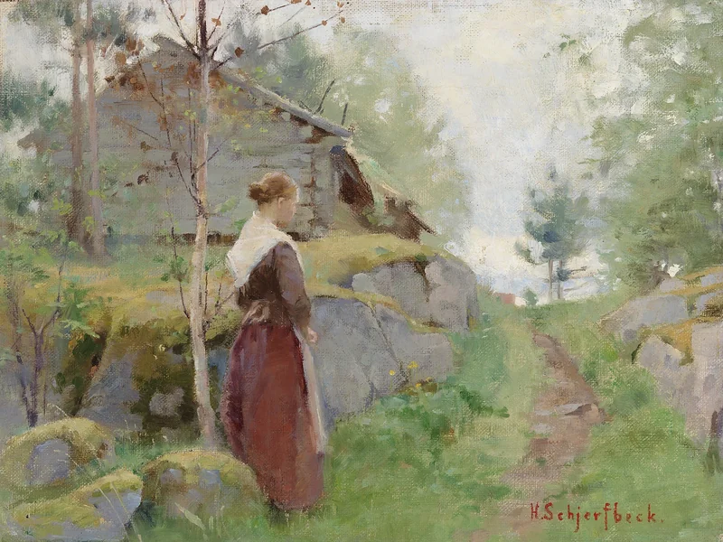 1862-Helene Schjerfbeck - La ragazza di Barösund